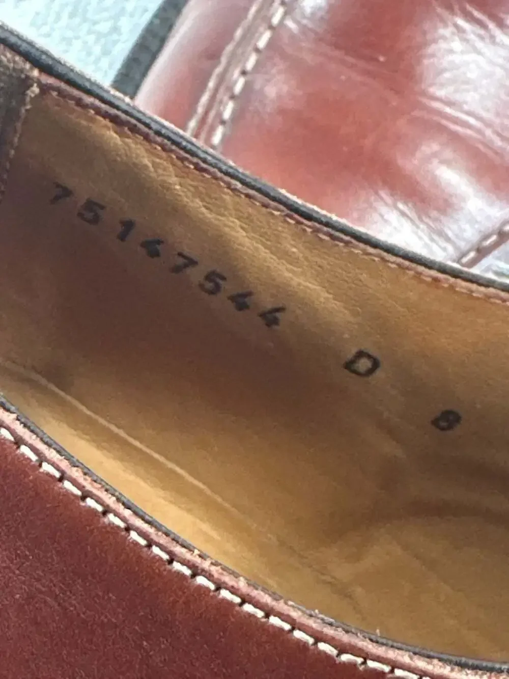 Santoni Brown Leather Apron Toe Derby Shoes Size 8 D